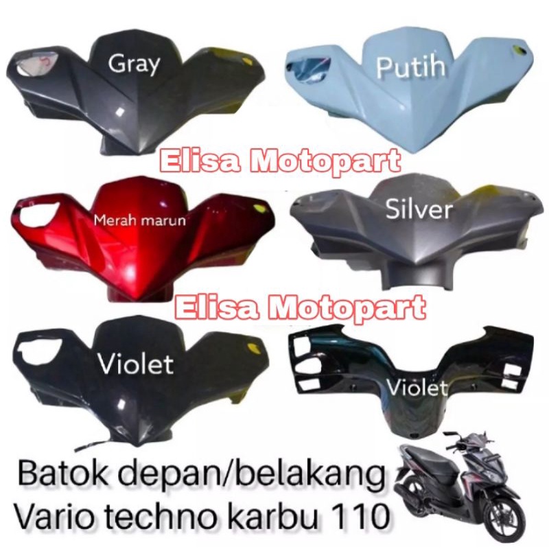 Batok Kepala Depan Vario Techno 110 / Batok Depan Vario Techno Lama Karbu / Batok Belakang Vario Tec