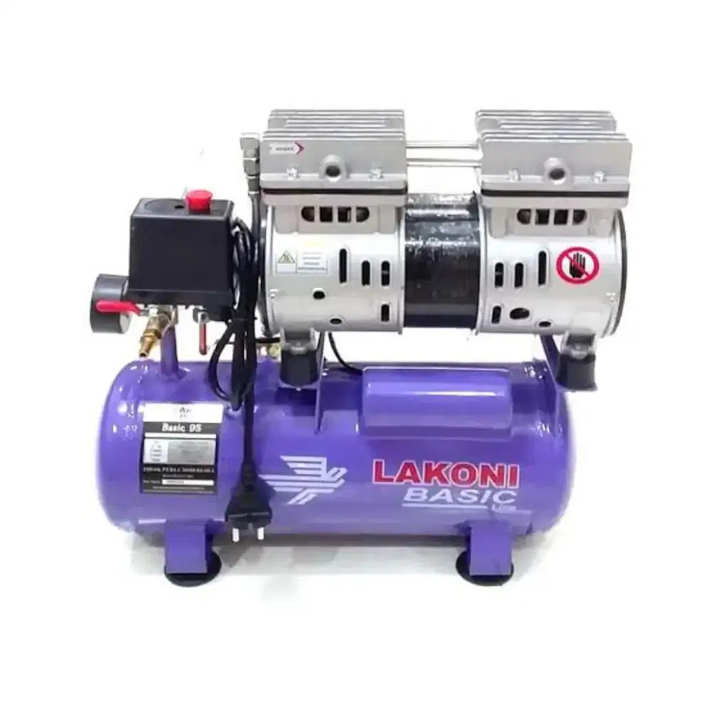 LAKONI BASIC 25S / MESIN KOMPRESOR ANGIN TANPA OLI 0.75HP 24 LITER