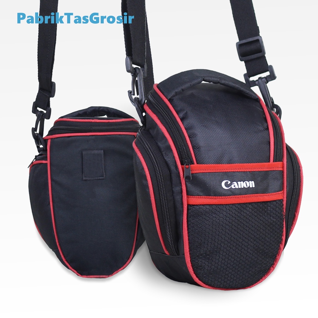 Tas Selempang Kamera Canon TERMURAH Sling Bag Camera Canon DSLR Mirrorless Pocket Film Bahan Tebal Bagus Kualitas Ekspor