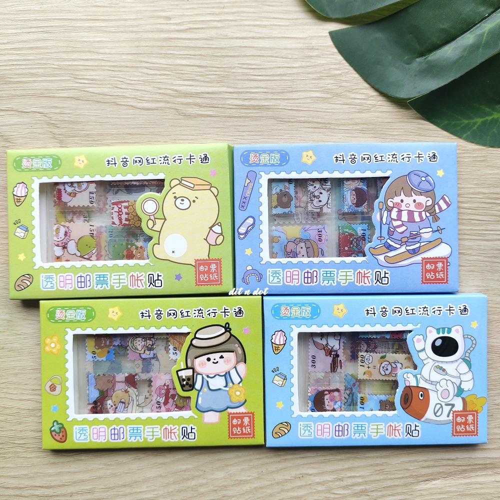 Stiker Box Kecil Bentuk Pranko Stiker Box Karakter Isi 4 Lembar Mainan Tempelan Buku Anak Stiker