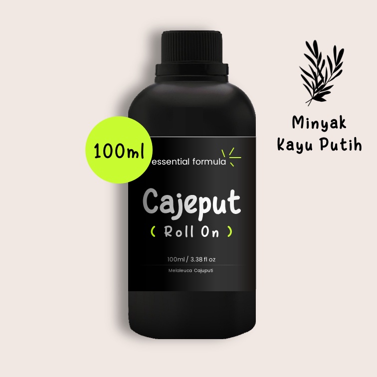 100ml Organic Cajeput Essential Oil Roll On Minyak Kayu Putih Murni 100%