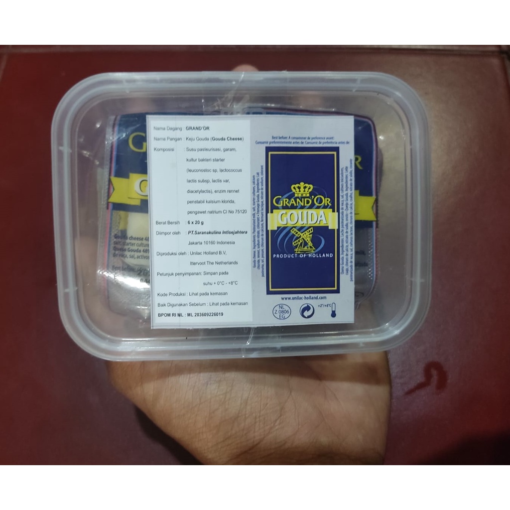 

Keju Gouda Grand'or 1 Pack isi 6 X 20 grm