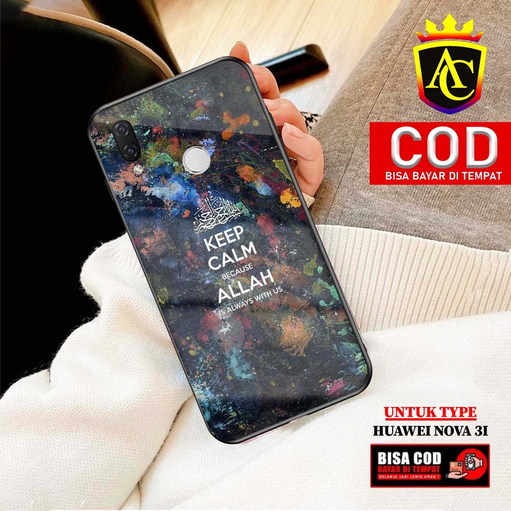 Case Huawei Nova 3i - Aneka Case - [ Quotes RIG ] Softcase Glass - Hardcase Glossy - Fashion Case hp