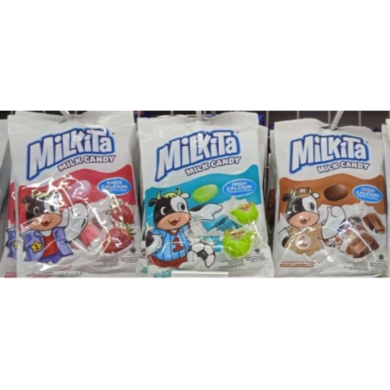 

Milkita Candy Rasa Susu/Melon/Strawberry/Cokelat 120 Gram