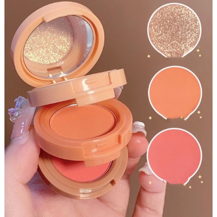 Miss Lara Blusher &amp; Hightlighter / Perona Pipi / Bedak Rias Wajah