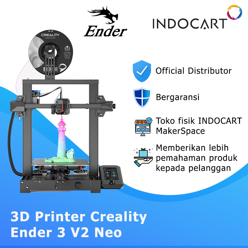 3D Printer Unit Creality Ender 3 V2 NEO Versi Terbaru Garansi Resmi