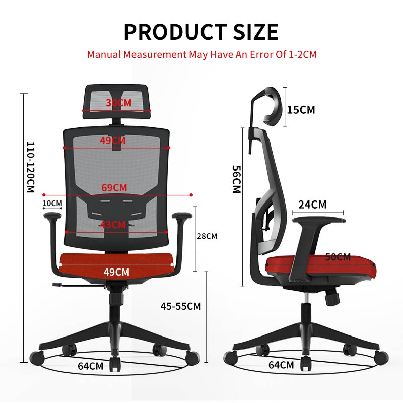 Pocket Dragon Kursi Kantor Kursi Kerja Kursi Direktur kursi gaming kursi komputer kursi kantor murah kursi kerja jaring Kursi Putar Kantor+ Tilt + Hidrolik
