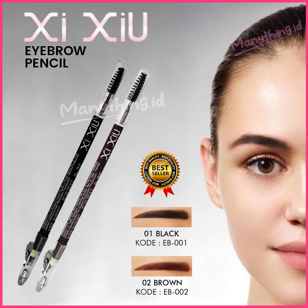 XIU XIU Eyebrow Pencil Brown &amp; Black - Xixiu Pensil Alis