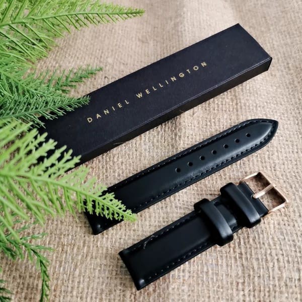 TALI JAM TANGAN KULIT TEBAL  DANIEL WELLINGTON//LEATHER STRAP TALI DANIEL WELLINGTON/STRAP KULIT ORIGINAL DANIELWELLINGTON/
