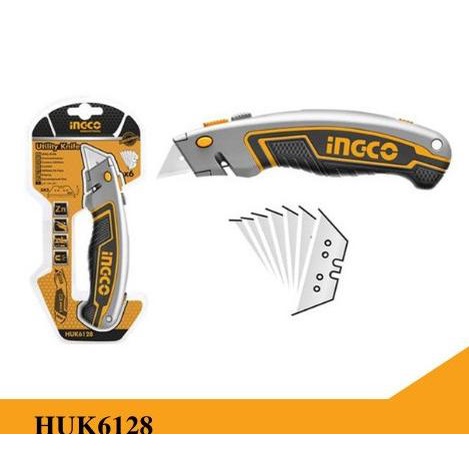 

INGCO HUK6128 - PISAU CUTTER SERBAGUNA TAJAM UTILITY KNIFE HUK 6128 SALE