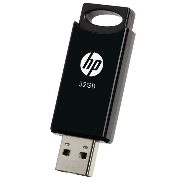 Flashdisk HP v212W 16GB 32GB 64GB USB 2.0 Hitam
