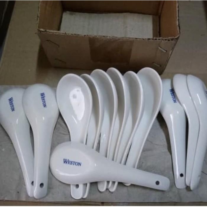 1 Lusin Sendok Bebek Weston/ Sendok Bebek Keramik