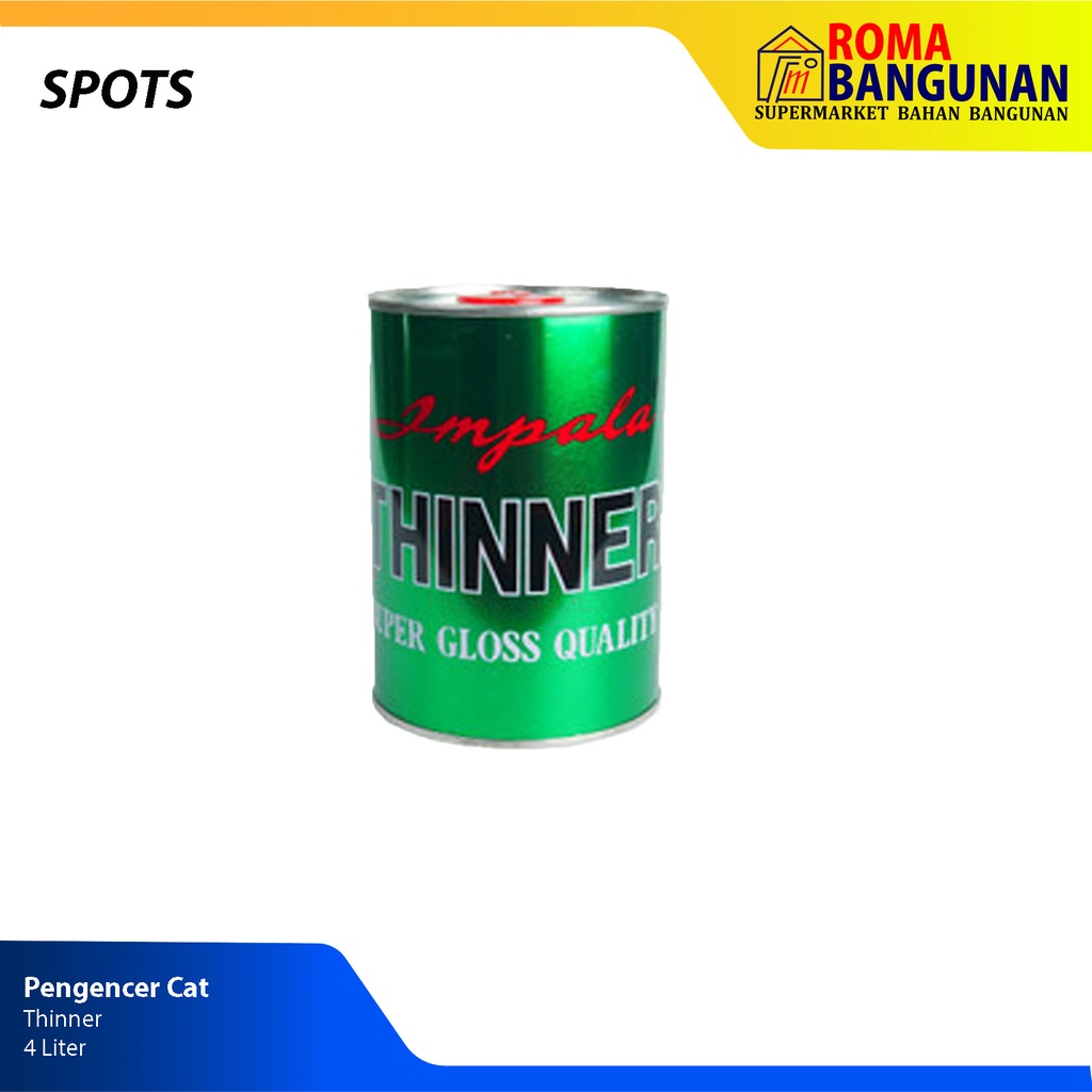 Spots Pengencer Cat Thinner / Thiner 4 liter