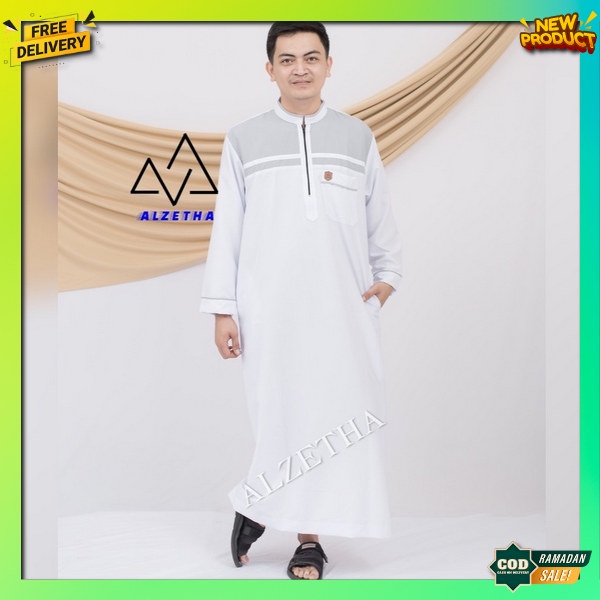 Jubah Gsmis Lebaran 2023 Gamis Pria Muslimin Terbaru Baju Peria Dewasa Model Kekinian Kokoh Panjang 
