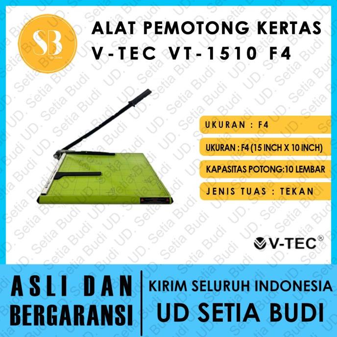 

Alat Pemotong Kertas V-Tec VT-1510 F4 HRG DISKON