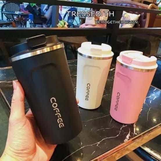 Termos Coffee Stainless Tahan Panas Dingin Travel Mugs 510ml Anti Tumpah