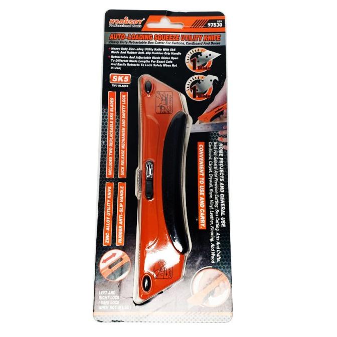 

Auto Loading Squeeze Utility Knife 2 Horusdy/cutter SALE