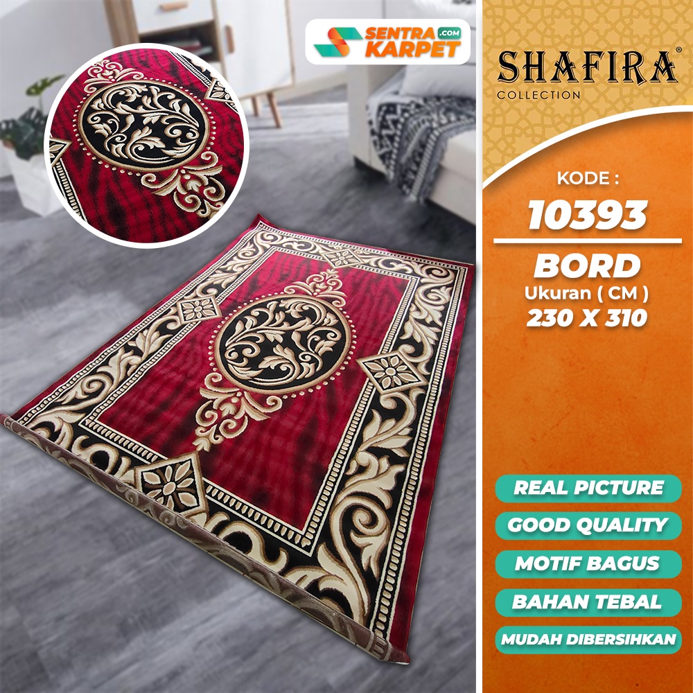 Karpet Ambal Lantai Rumah Permadani Murah - Shafira 10393 BORD  | Ukuran : 230 x 310  | Pusat Grosir