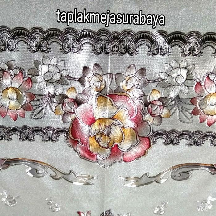 Taplak Meja Makan Plastik 4 Kursi - Taplak Meja Makan Mewah Gold