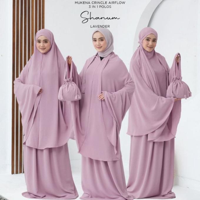 Ell Rumi Shop/Mukena Dewasa Terbaru/Mukena 3in1 Lesti Kejora