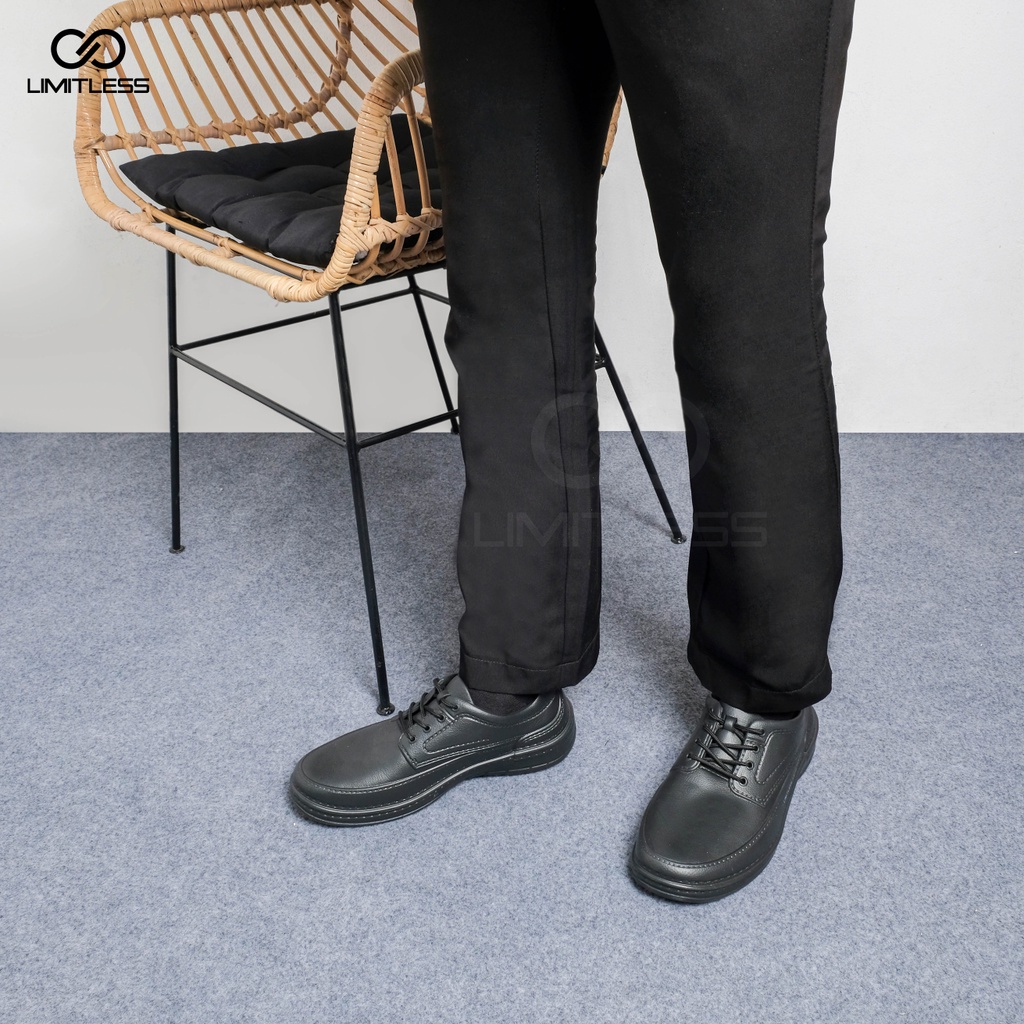 Sepatu Pria Fantofel CRUZZ Kerja Premium Keren Hitam Sepatu Cowok Pantofel Formal Kantor Terbaru