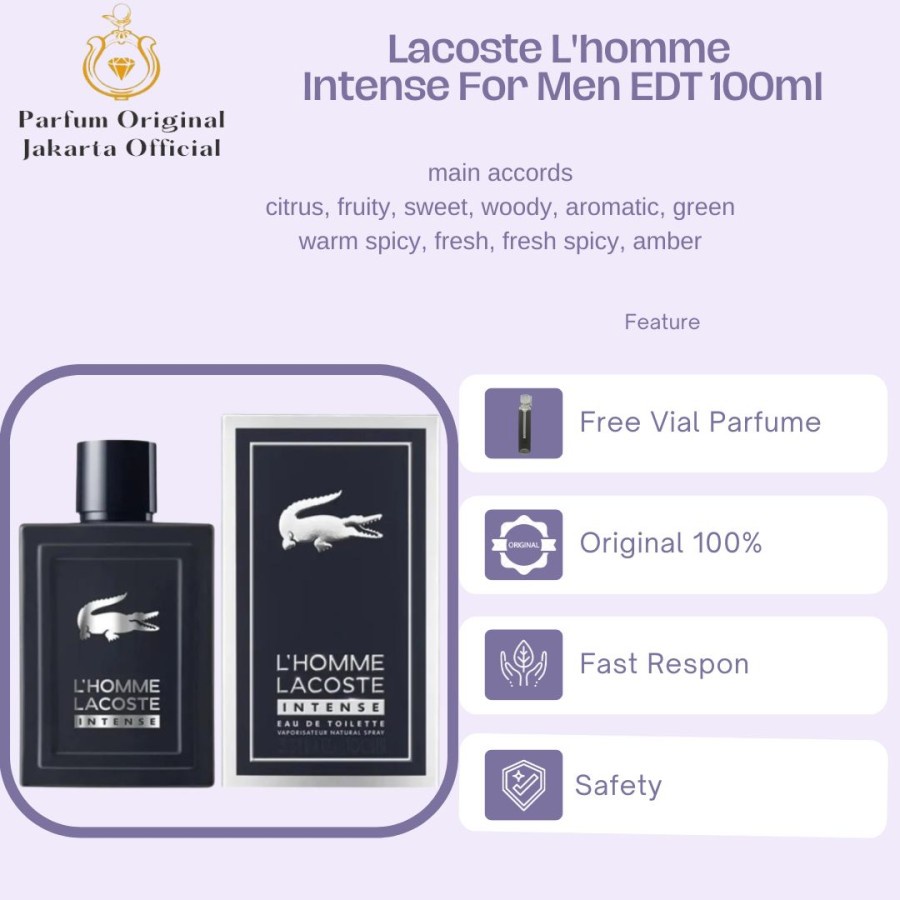 Parfum Parfume Perfume Asli Perawatan Kecantikan Original Import Branded Pria Laki Laki Cowok Lacost