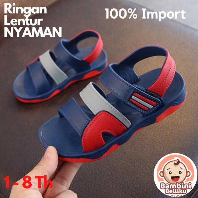 Sandal Gunung Anak Laki Import Sepatu Sandal Anak Cowok Karet 2 8 Th