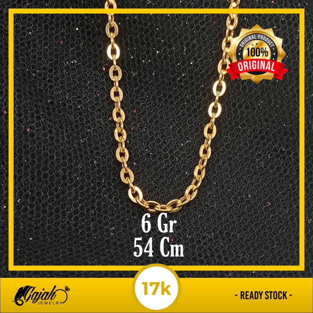 Kalung Emas Panjang 17K - 6 Gr Kadar 750 - 4586