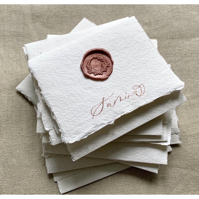 

(HSC) Mimosa (Latte) - 1 Pcs seal wax coin sticker siap pakai ready stock (Include double tape) / souvenir pernikahan / accesories / calligraphy / journaling / undangan / hampers