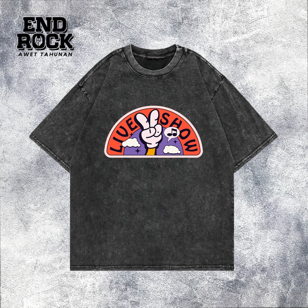 Kaos Oversize Wash Original Endrock Tema Live Show DTFS122
