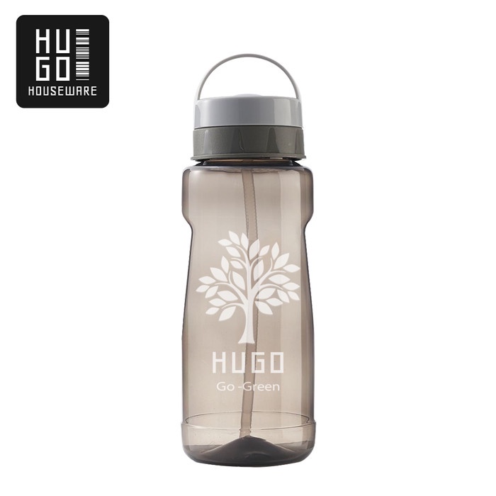 Botol Air Minum  Jumbo 2 Liter - 2000 ml Besar - Hitam aestetik mudah dibawa terbaru 2022 anti tumpa