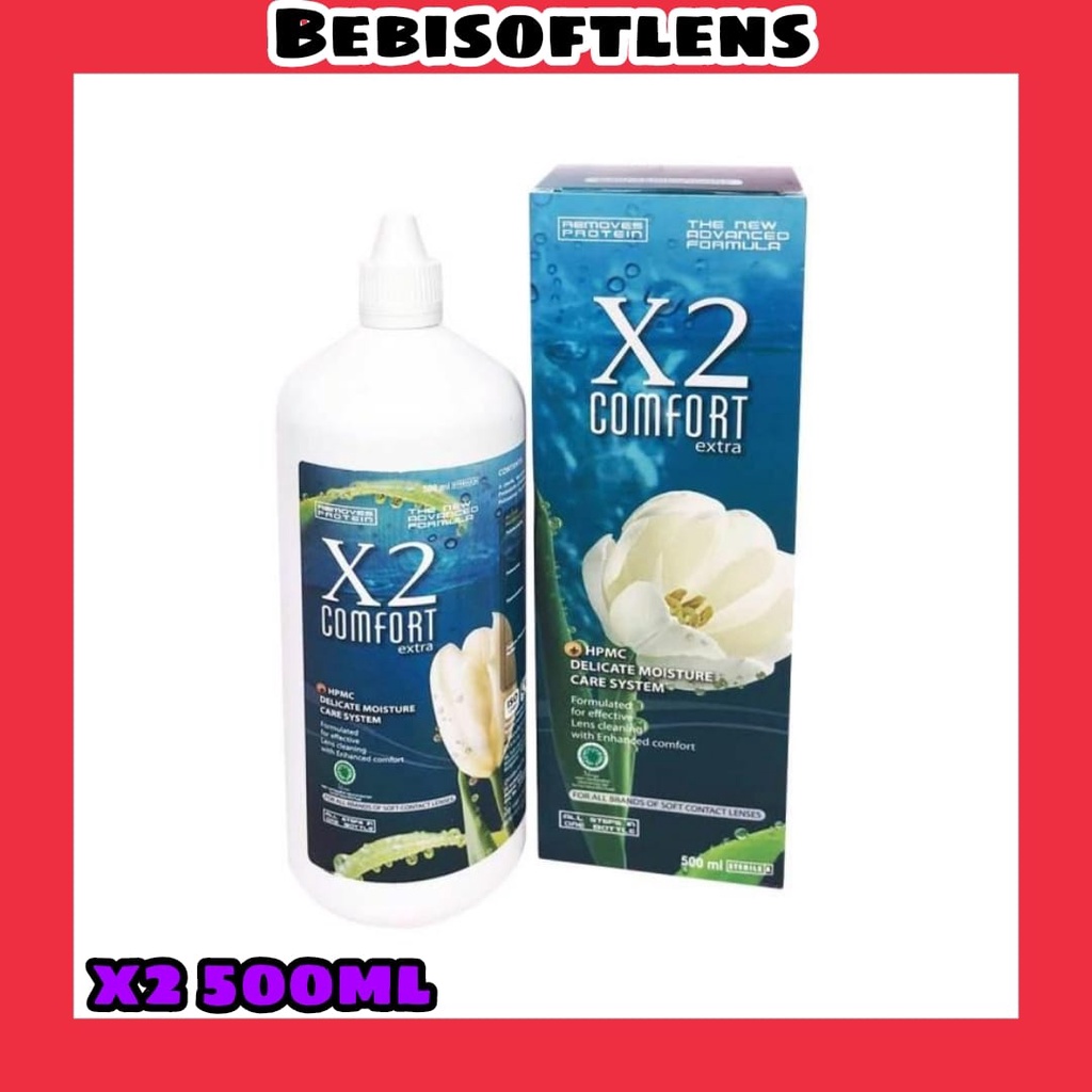 Cairan Pembersih Softlens X2 500ml / X2 Comfort / BB