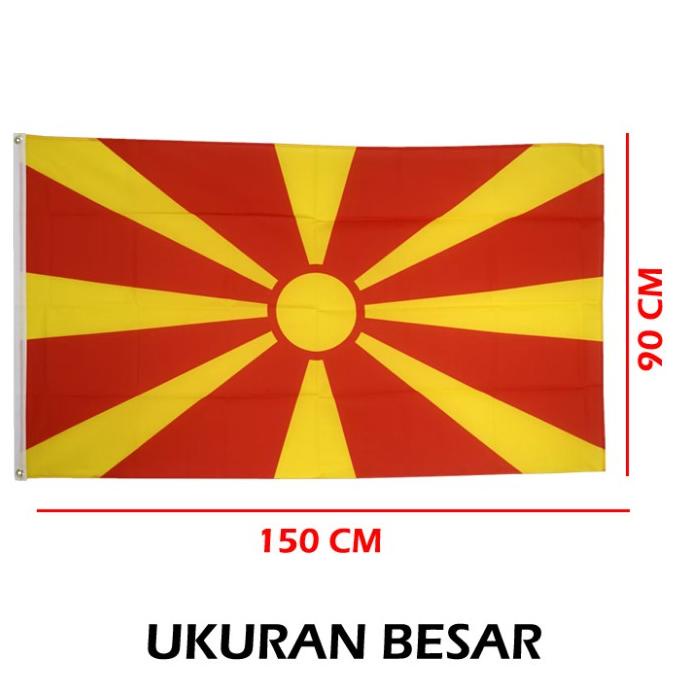 Bendera Makedonia / North Macedonia Big Flag