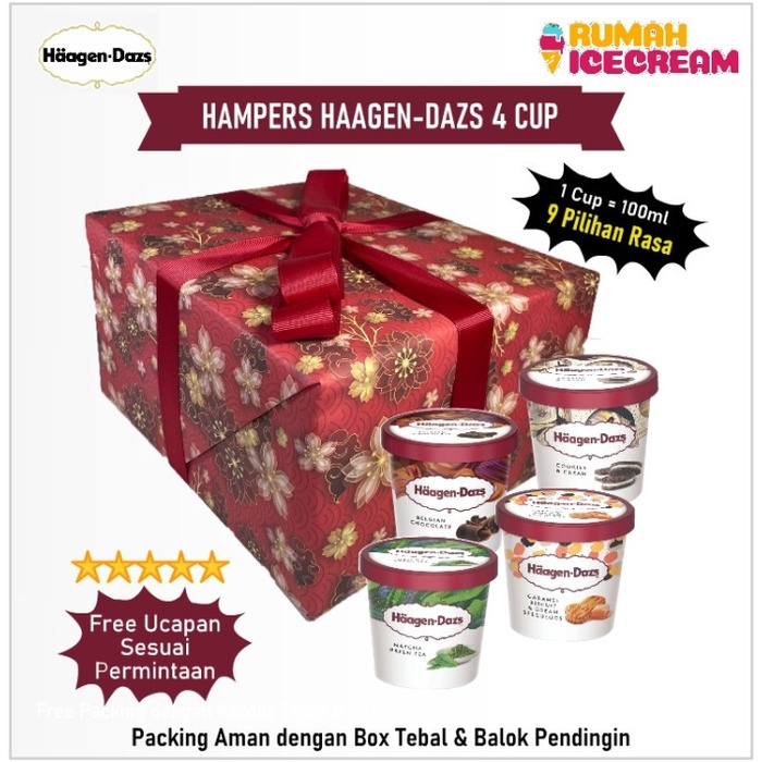 

Ice Cream haagn dazs 4 Cup Hampers