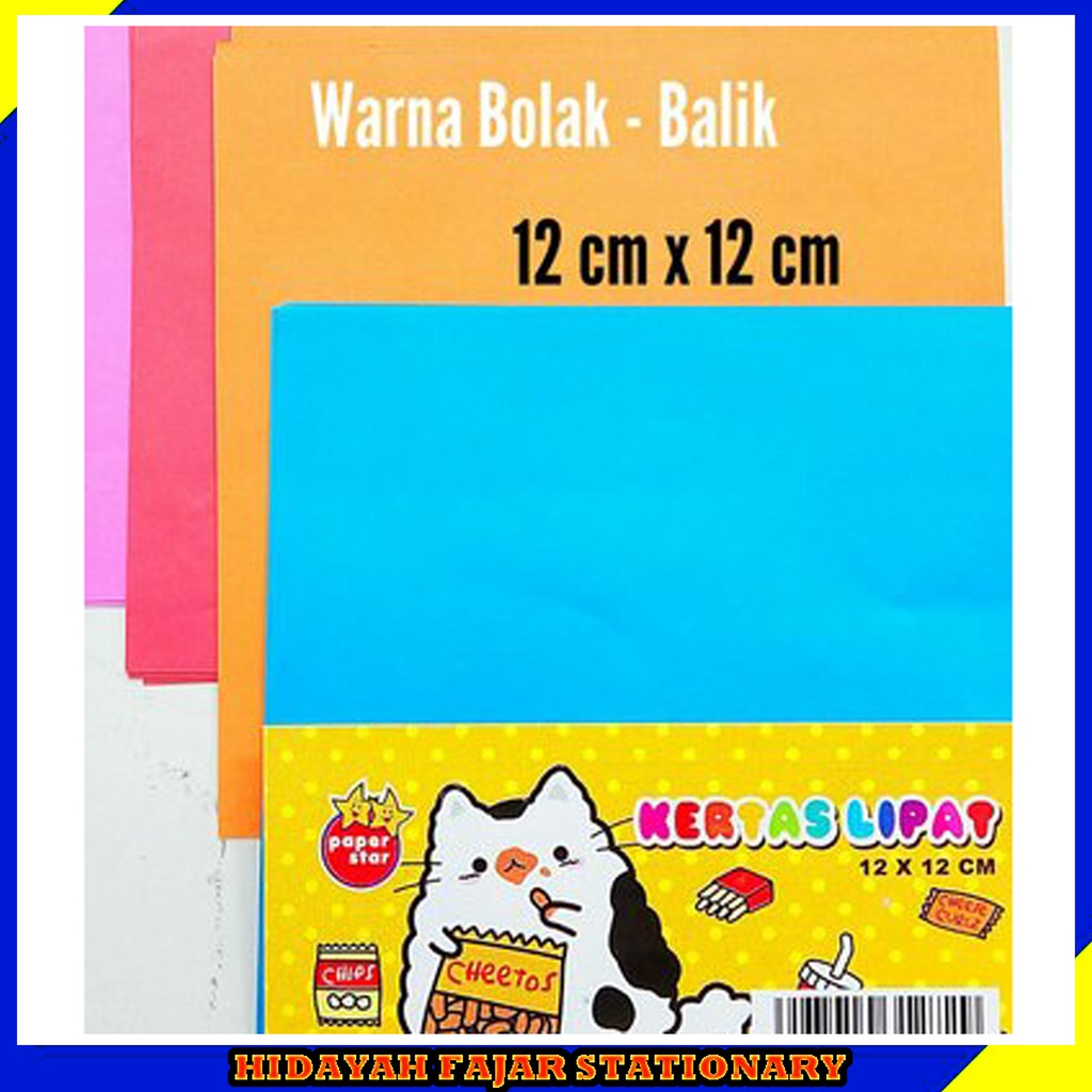 

Kertas origami - kertas kreasi warna bolak-balik