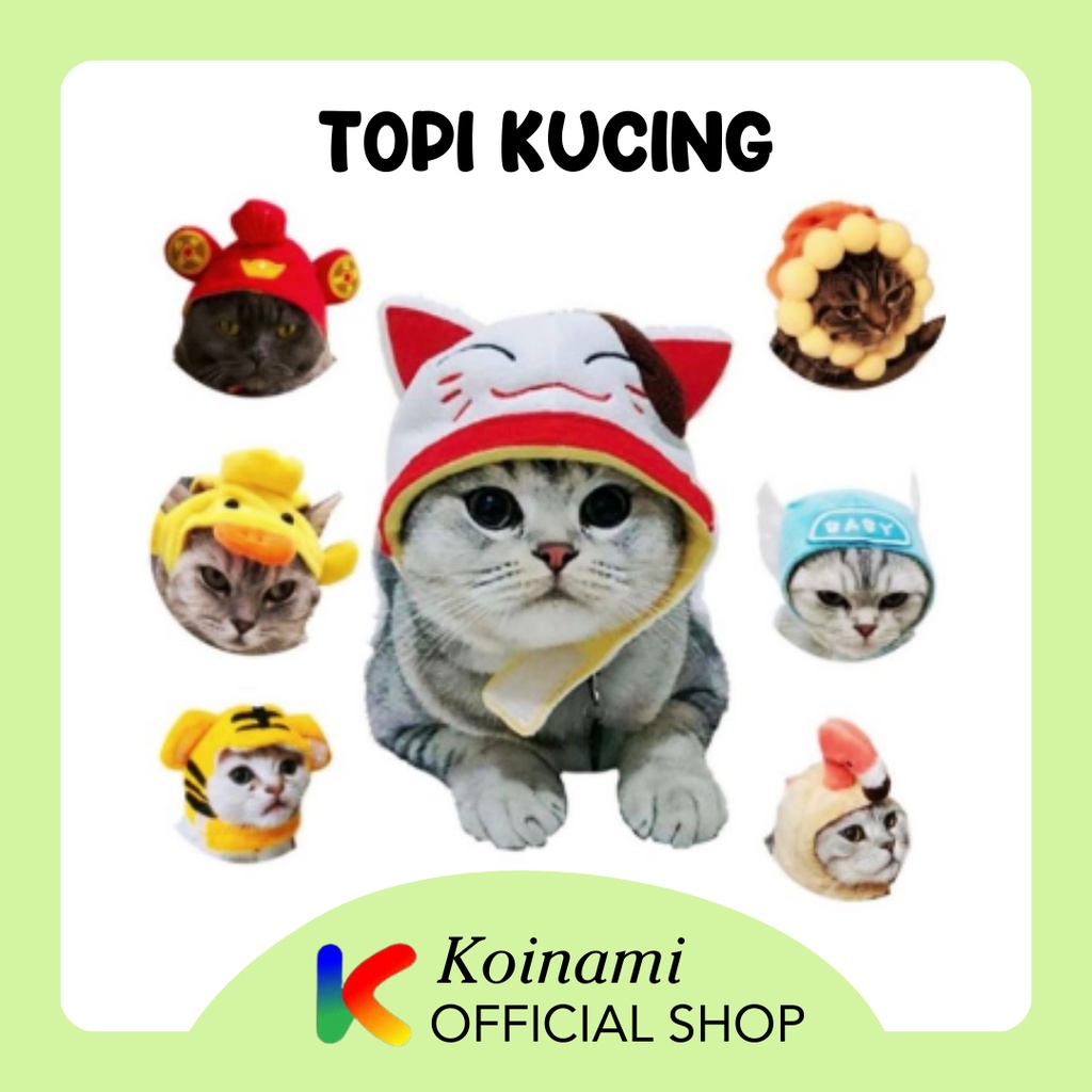 TOPI KUCING / TOPI ANJING / AKSESORIS KUCING ANJING