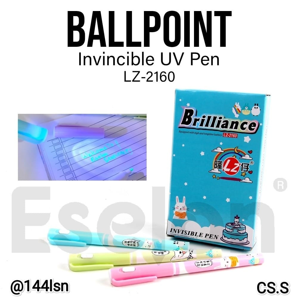 

Bolpen Lampu Invisible Ultraviolet Brilliance 2160 Bolpen Mencontek Pintar