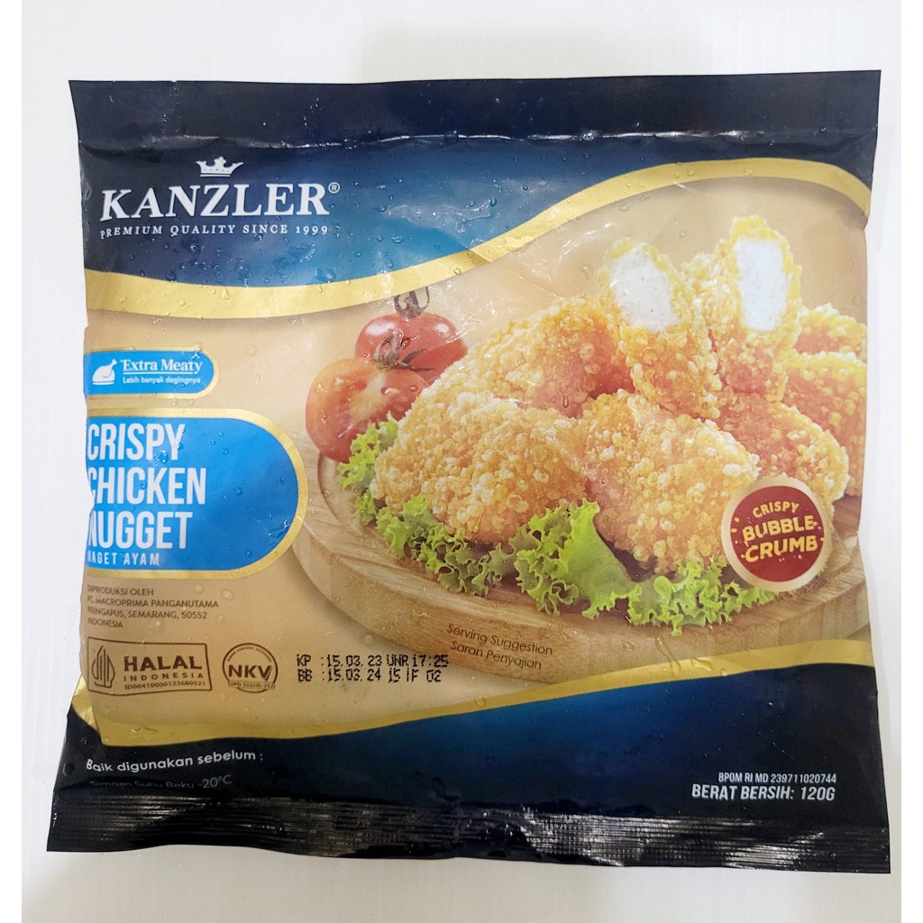 

KANZLER CRISPY CHICKEN NUGGET 120GR