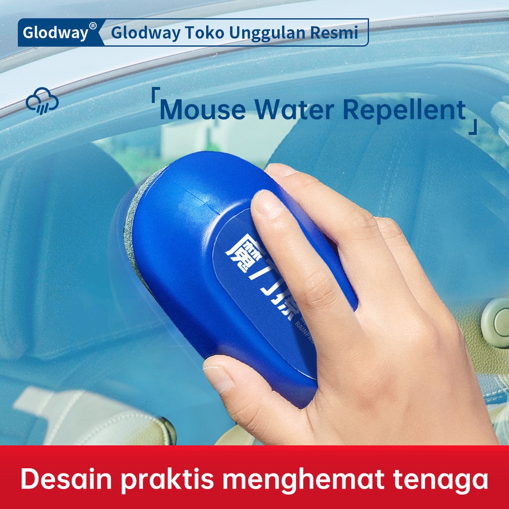 GLODWAY Mouse Glass Water Repellent / Penolak Air Hujan / Pelapis Kaca Anti Air Hujan / Penghapus Kaca Portabel