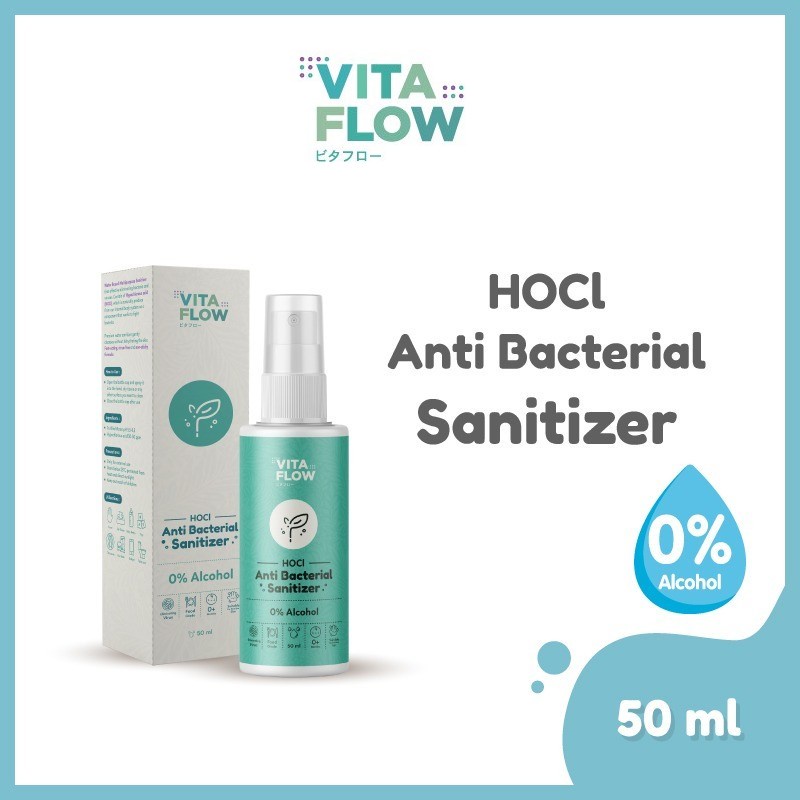 VITAFLOW Hand Sanitizer HOCL Spray 50ml untuk Bayi Multipurpose