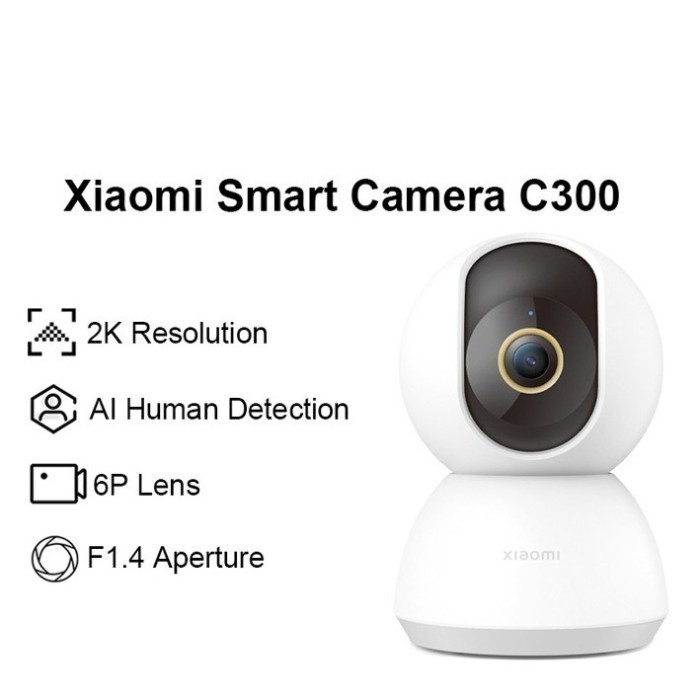 Xiaomi Mi Smart Camera C300 2K UHD Clear 1296P CCTV IP Cam Full Colour