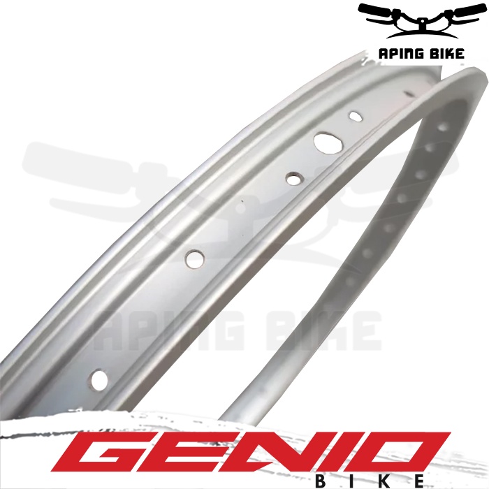 Velg Alloy Genio 20 36H Chrome Rims Sepeda Pelek Aloy Sepeda