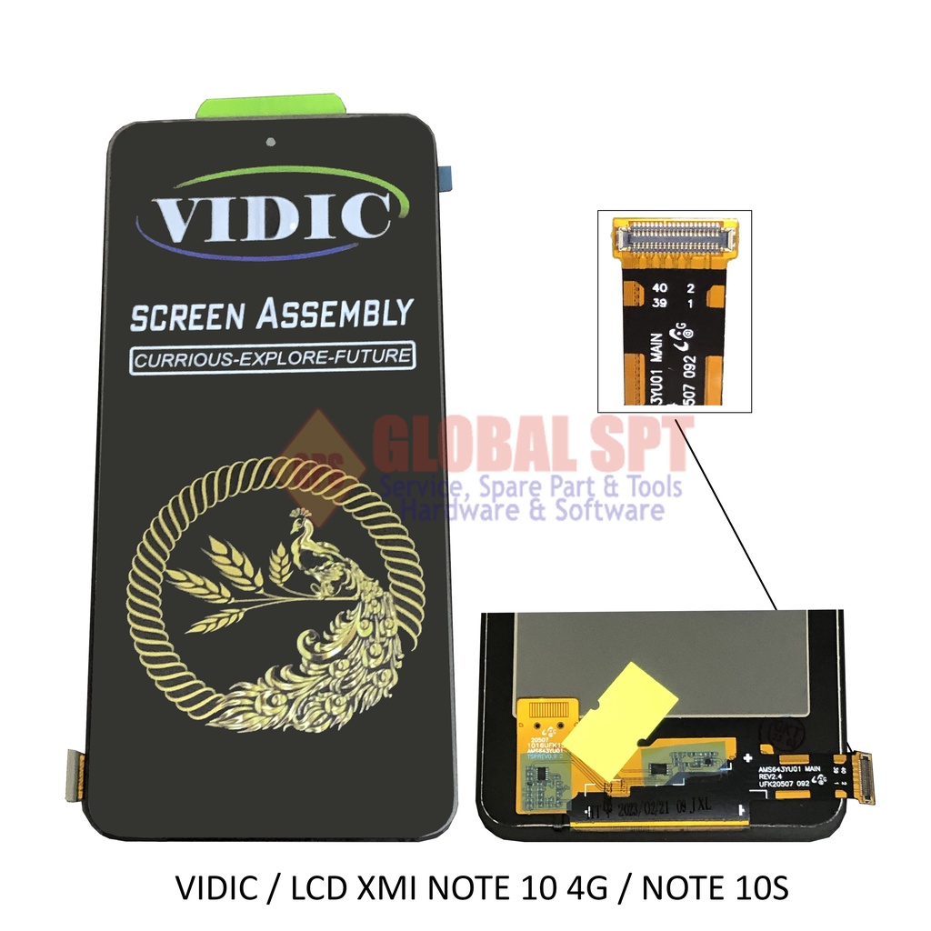 VIDIC / LCD TOUCHSCREEN XIAOMI REDMINOTE 10 4G / NOTE 10S / NOTE10 4G