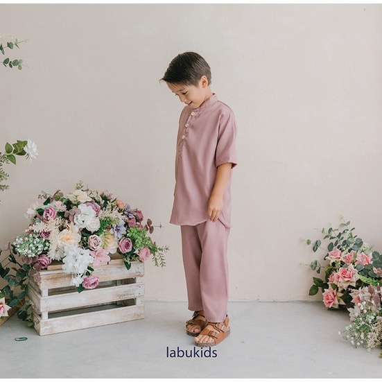 Labu Kids Kafa Koko Set - Setelan Baju Koko Celana Panjang Anak Laki Laki Raya Collection