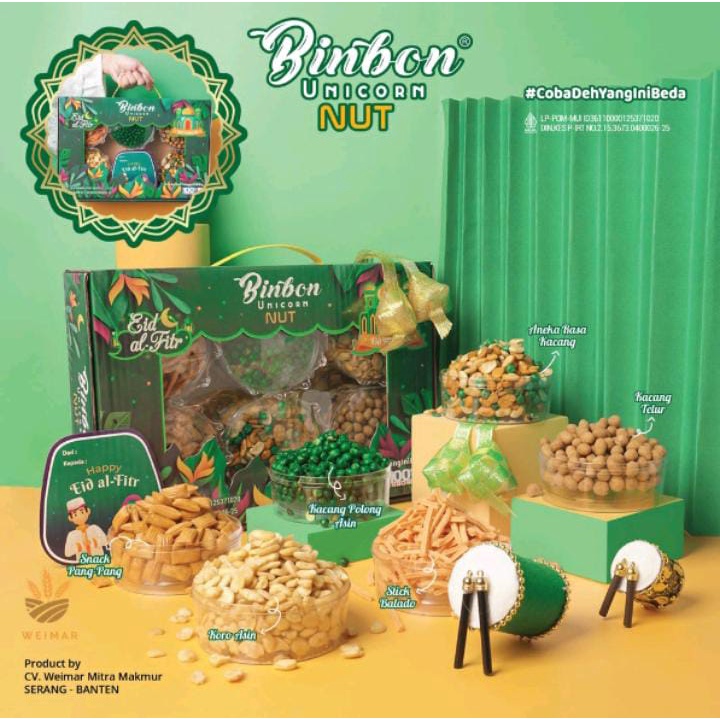 

hampers lebaran nuts isi 6 toples mix kacang