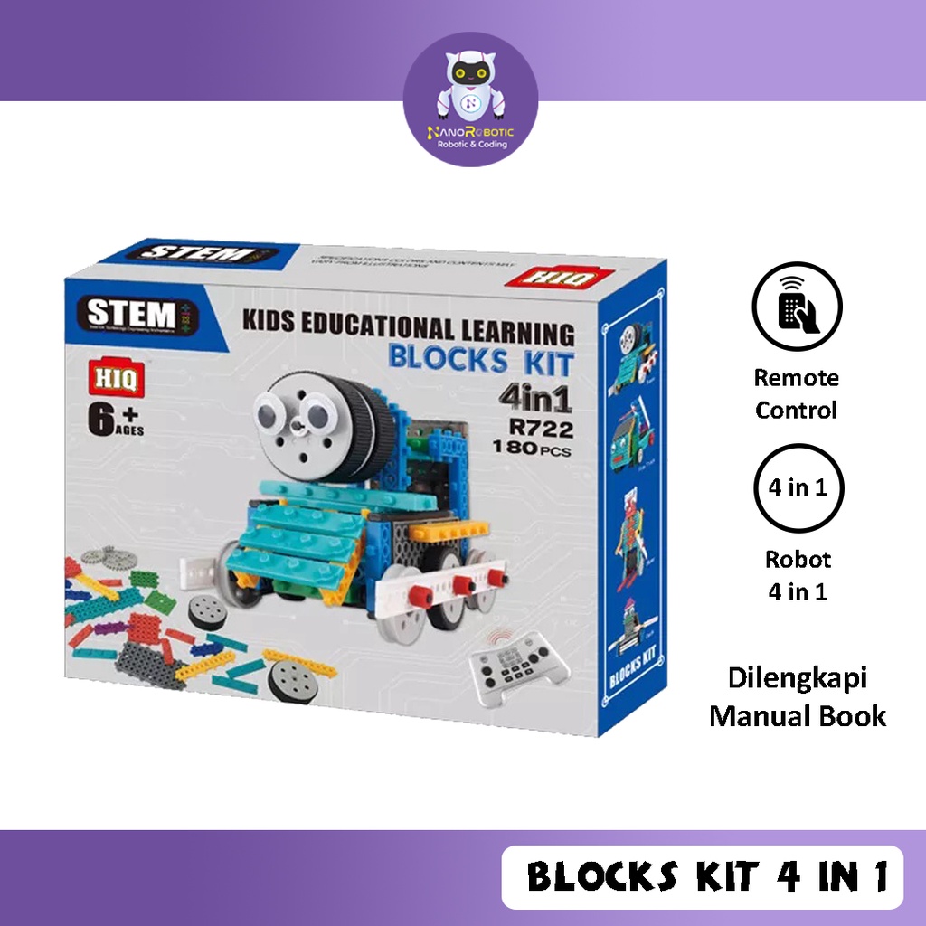 STEM HIQ  Block Kit 4 in 1 Building Block
