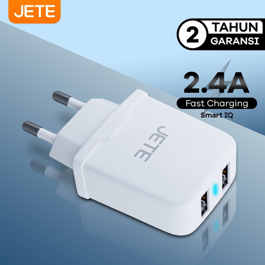 JETE C12 2 Ports C12 2.4A Smart Charger and Power IQ