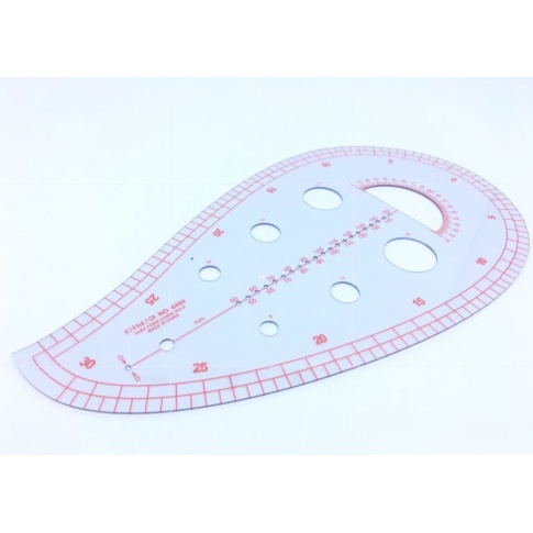 Penggaris Pola 30 Cm / Sewing Ruler French Curve Ruler No 6460 Untuk Membuat Pola Pakaian Baju Penggaris Tailor Penggaris Kain