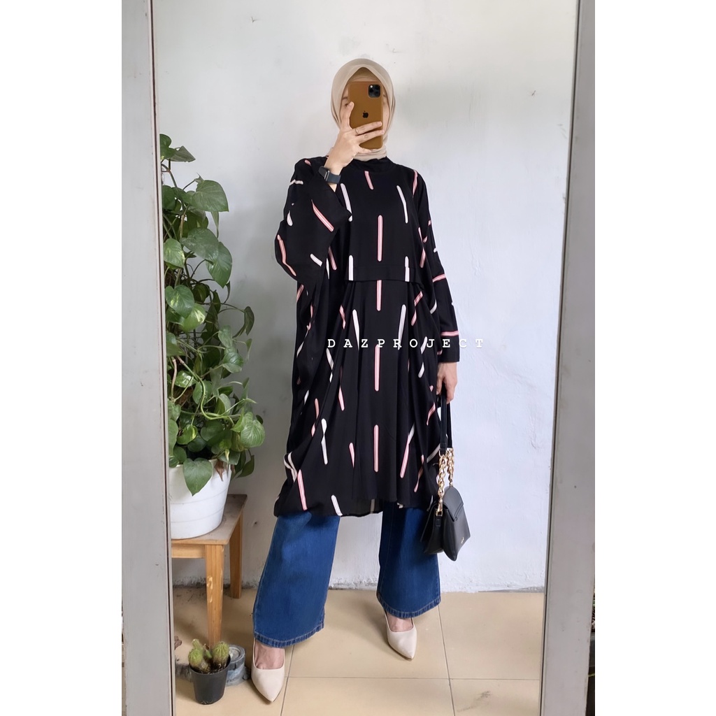 Kaftan Jumbo Motif Tunik LD 212 Tunik Kaftan Motif Kaftan Katun Rayon adem by Dazproject