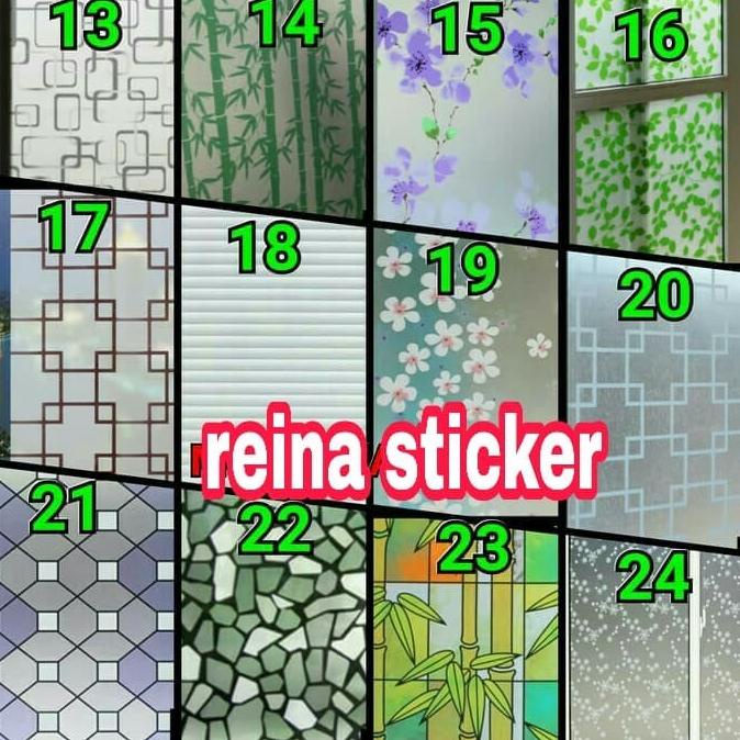 STICKER KACA MOTIF/SANBLAS MOTIF / KACA FILM MOTIF BATIK